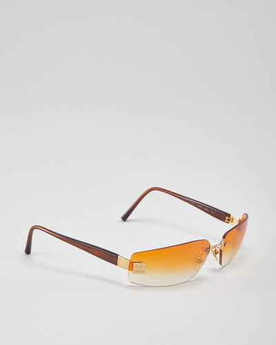 Vintage Chanel Ombre Orange Sunglasses