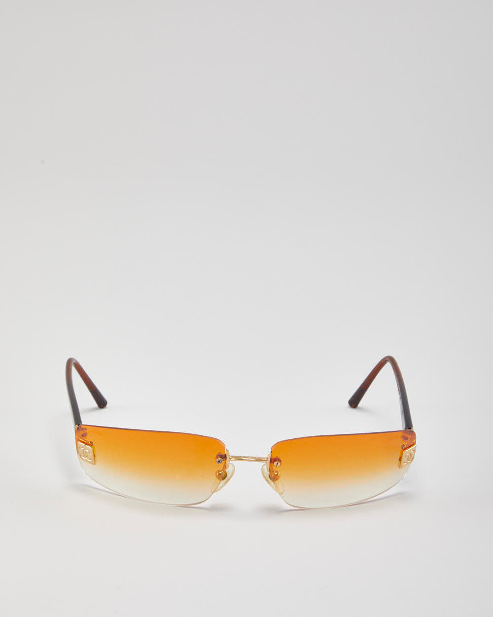 Vintage Chanel Ombre Orange Sunglasses