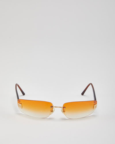 Vintage Chanel Ombre Orange Sunglasses