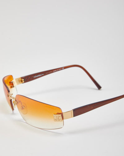 Vintage Chanel Ombre Orange Sunglasses