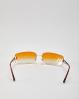 Vintage Chanel Ombre Orange Sunglasses