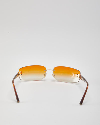 Vintage Chanel Ombre Orange Sunglasses