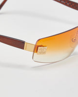 Vintage Chanel Ombre Orange Sunglasses