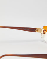 Vintage Chanel Ombre Orange Sunglasses