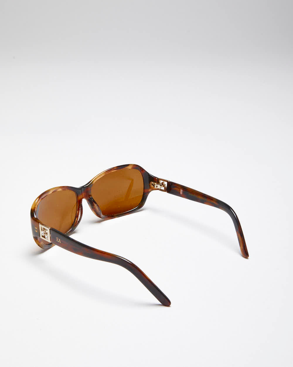Vintage Y2K Elizabeth Arden Tortoise Shell Framed Gemmed Sunglasses