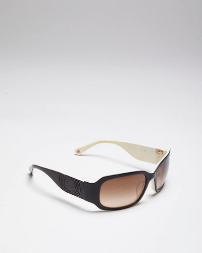 Vintage Y2K Coach Tortoise Shell Oval Frame Sunglasses