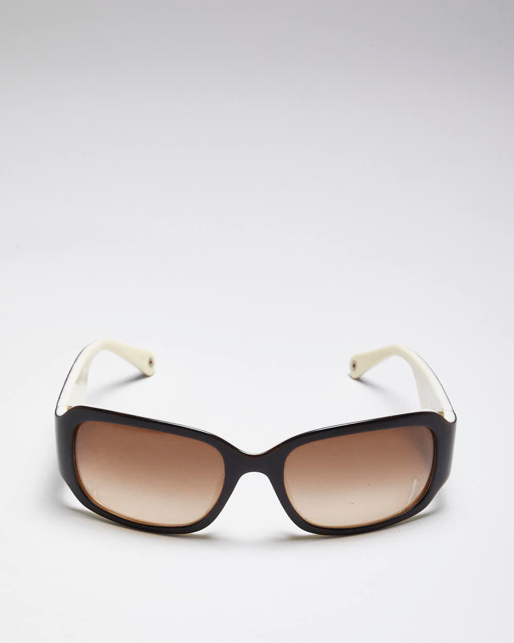 Vintage Y2K Coach Tortoise Shell Oval Frame Sunglasses