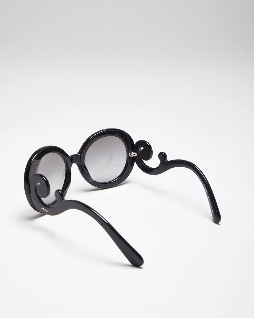 Prada Baroque Black Round Sunglasses