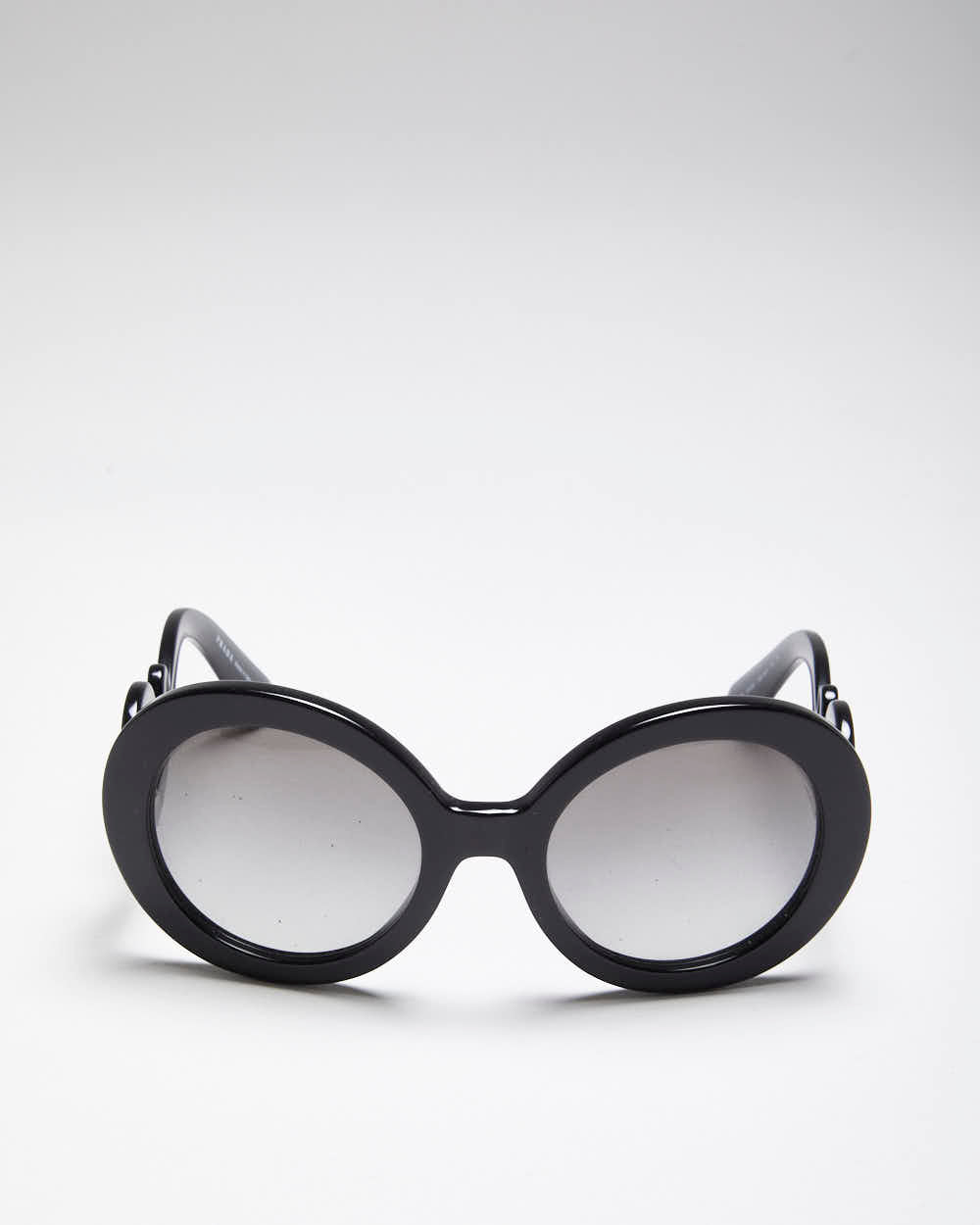 Prada Baroque Black Round Sunglasses