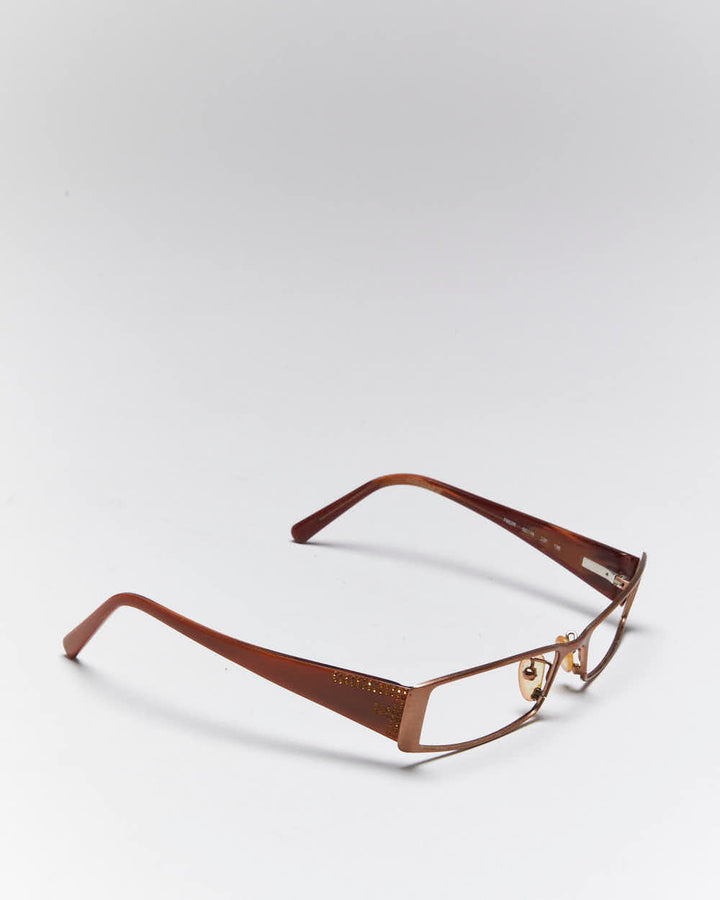 Vintage Y2k 00s Fendi Rhinestone Glasses Frames