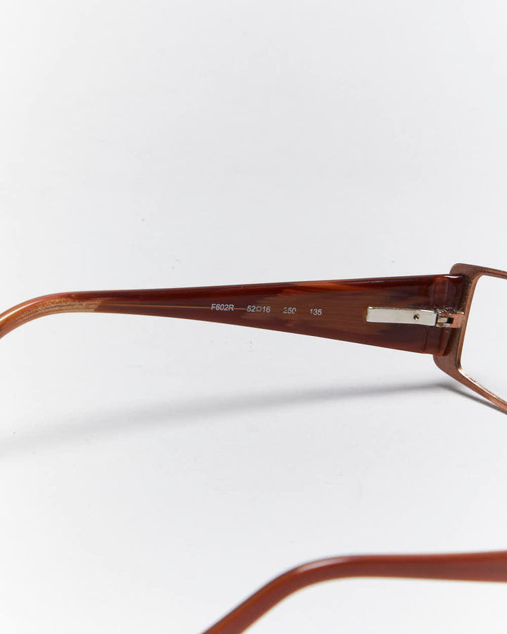 Vintage Y2k 00s Fendi Rhinestone Glasses Frames