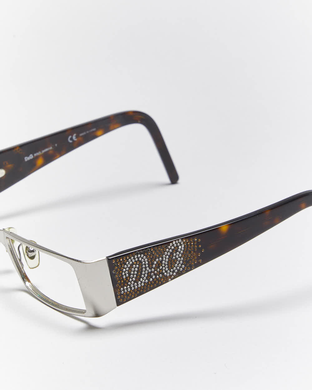 Vintage Y2k 00s Dolce &amp; Gabbana Rhinestone Glasses Frames