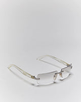 Vintage Y2k 00s Dolce &amp; Gabbana Rimless Clear Tinted Sunglasses