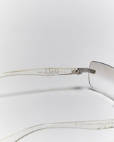 Vintage Y2k 00s Dolce &amp; Gabbana Rimless Clear Tinted Sunglasses