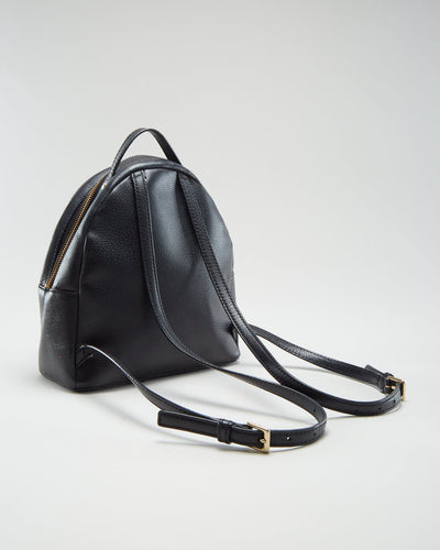 Kate Spade Black Leather Backpack - O/S