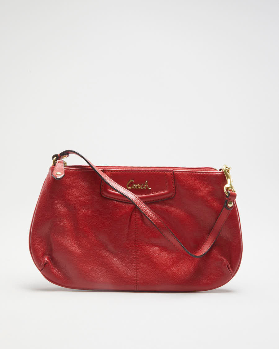 Y2K 00s Coach Red Leather Purse - O/S