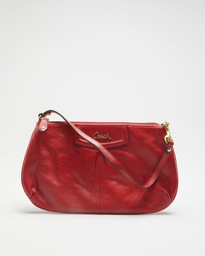 Y2K 00s Coach Red Leather Purse - O/S