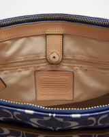 Coach Peyton Dream Blue Monogram Leather Bag - O/S