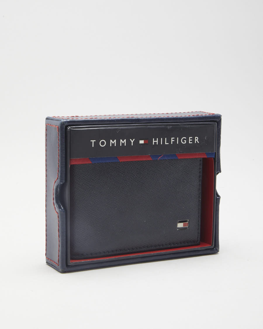 Tommy Hilfiger Navy Leather Wallet - O/S