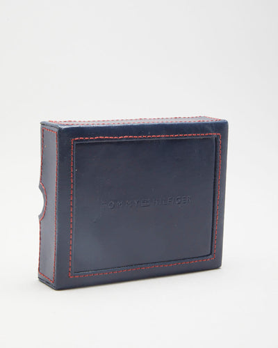 Tommy Hilfiger Navy Leather Wallet - O/S