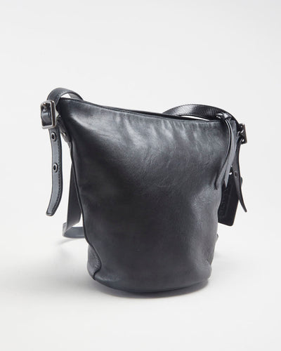 Coach Black Leather Mini Duffle Bag - O/S