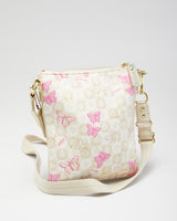 Women's Beige Coach  Butterfly Monogram Cross body Bag