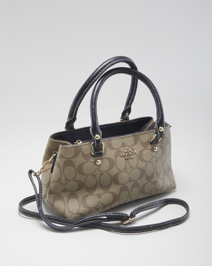 Women's Beige Coach Monogram Canvas Handbag