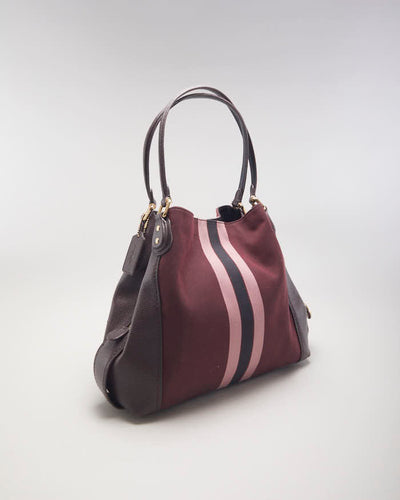 Coach Jaquard Edie Shoulder Bag