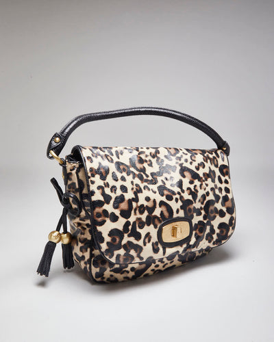 Y2k 00s Christian Audigier Leopard Print Handbag
