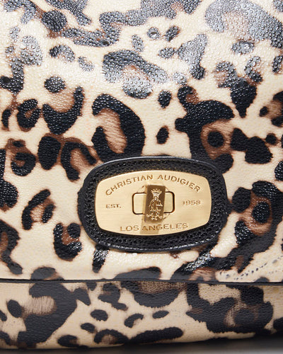 Y2k 00s Christian Audigier Leopard Print Handbag