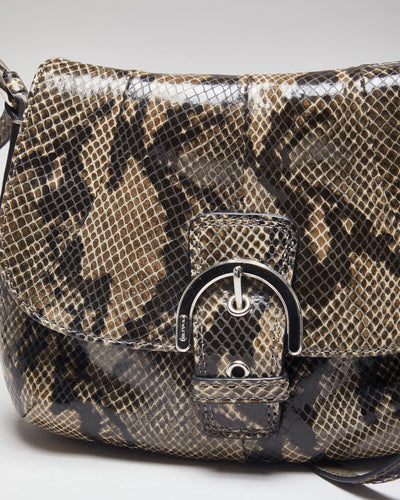 Coach Mini Snake Print Crossbody Bag