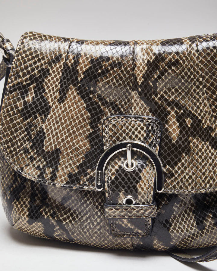 Coach Mini Snake Print Crossbody Bag