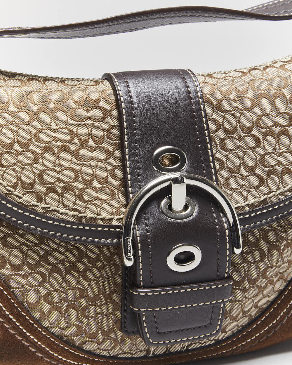 Vintage Y2k 00s Coach Monogram Mini Handbag