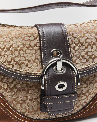 Vintage Y2k 00s Coach Monogram Mini Handbag