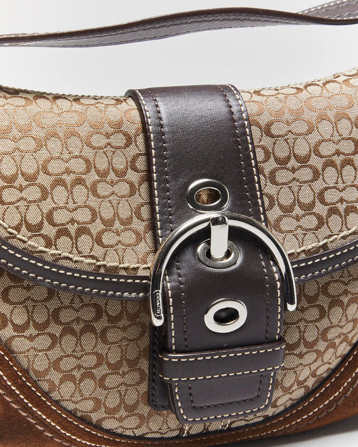 Vintage Y2k 00s Coach Monogram Mini Handbag