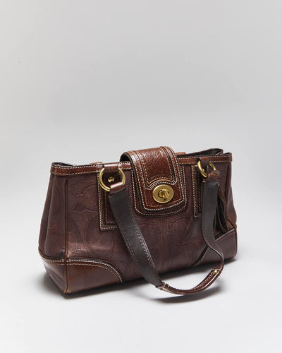Vintage Y2k 00s Danier Red Leather Handbag
