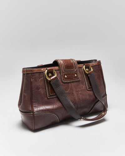 Vintage Y2k 00s Danier Red Leather Handbag