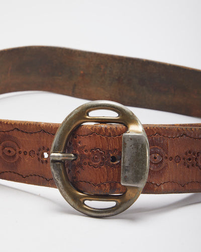Vintage Leather Western Belt - W30-W32