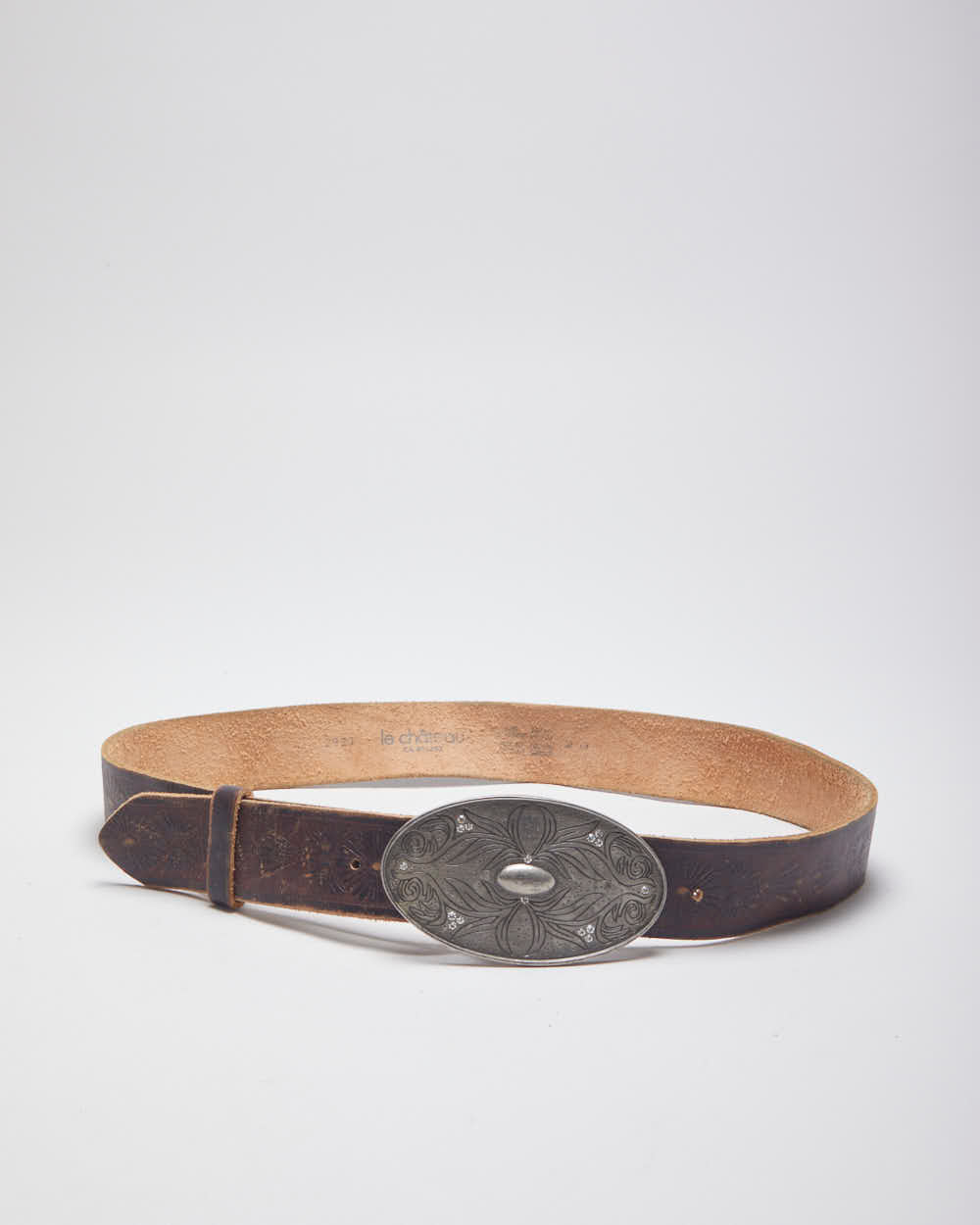 Y2k 00s Le Chateau Leather Belt - W30-W36