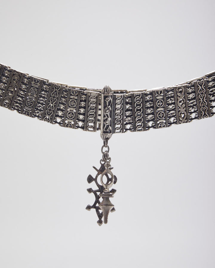 Vintage Silver Toned Chain Style Belt