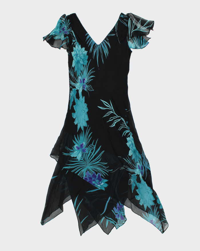Vintage 1990s Bellessa Fairy Hem Beaded Dress - M