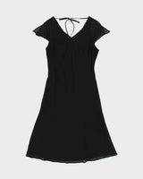 Vintage Y2k 2000s Esprit Tie Back Lined Mesh Dress - M