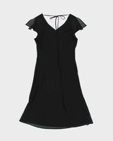 Vintage Y2k 2000s Esprit Tie Back Lined Mesh Dress - M