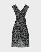 Vintage Y2k 2000s Le Chateau Ruched Side Wrap Style Mini Dress - XS