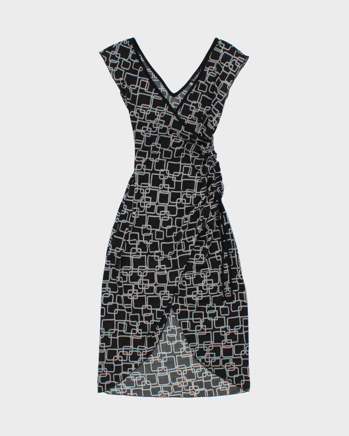 Vintage Y2k 2000s Le Chateau Ruched Side Wrap Style Mini Dress - XS