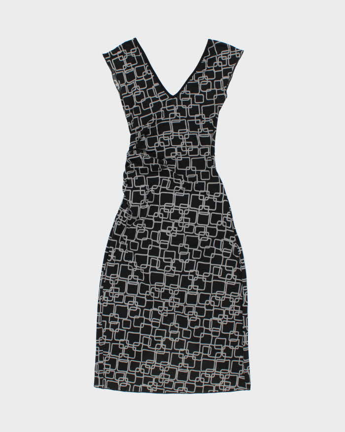 Vintage Y2k 2000s Le Chateau Ruched Side Wrap Style Mini Dress - XS