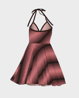 Vintage Y2k 2000s Ruby Rox Horizontal Striped Halter Neck Dress - S