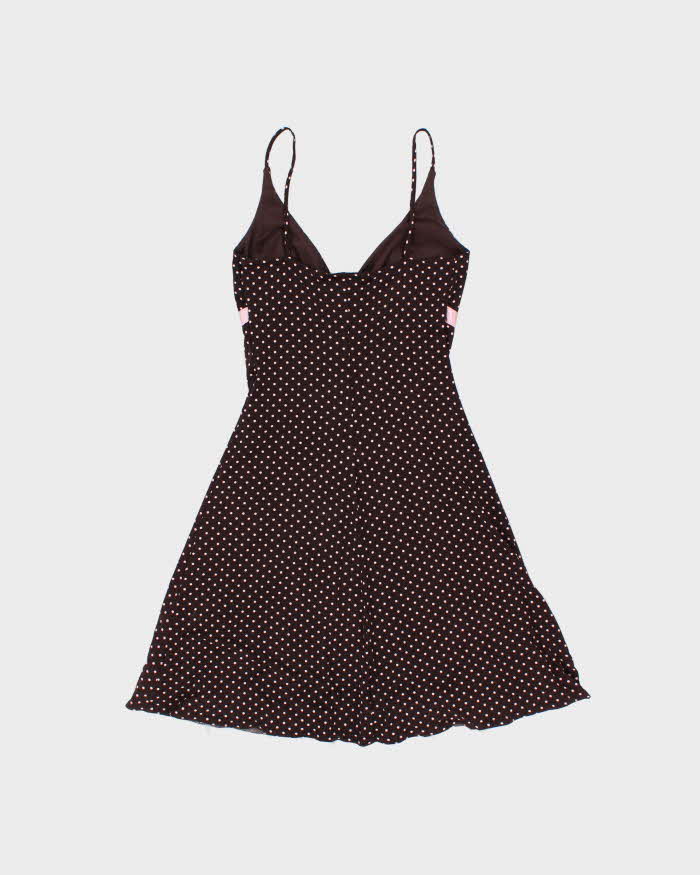 Vintage Y2k 2000s City Triangles Polka Dot Tutu Hem Dress - M