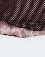 Vintage Y2k 2000s City Triangles Polka Dot Tutu Hem Dress - M