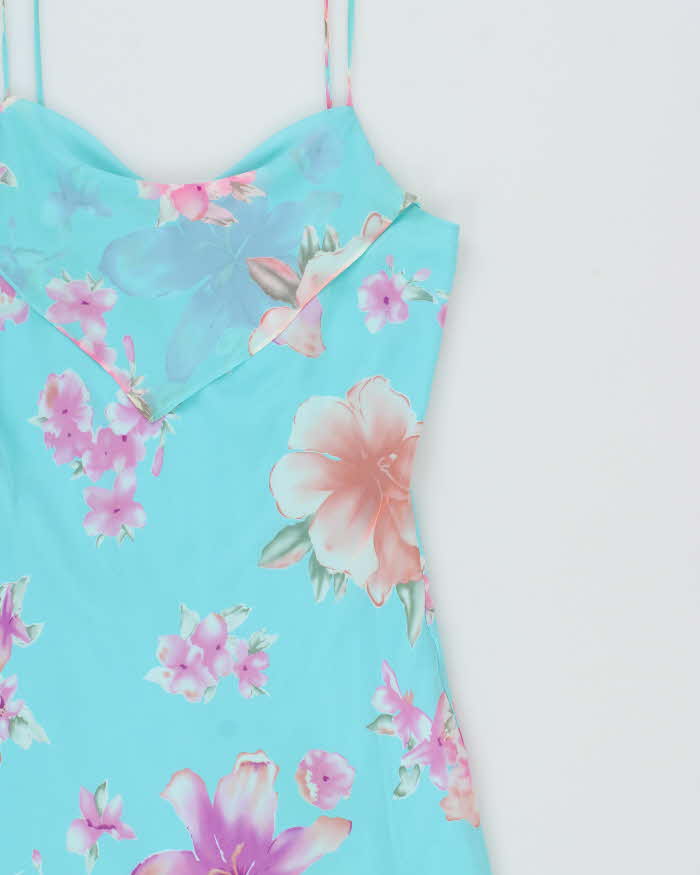 Vintage 1990s Jessica Cowl Neck Asymmetric Hem Dress - M